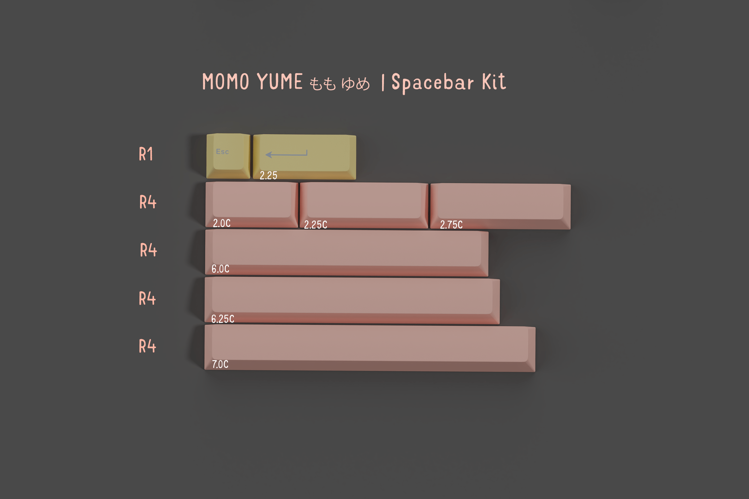 Apos Audio Kono Keycaps GMK Momo Yume Keycap Set