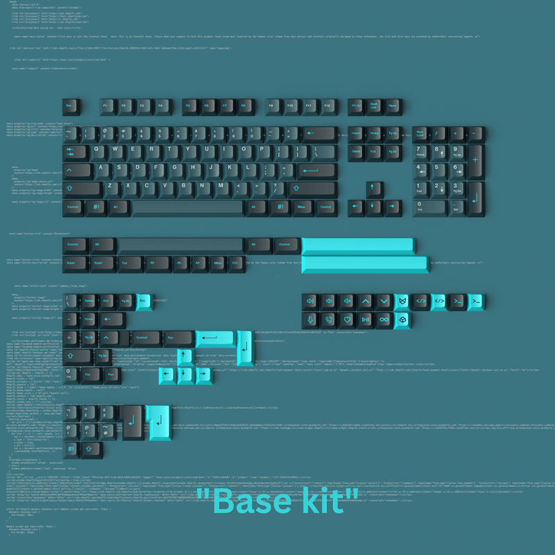 Apos Audio Kono Keycaps KDS Solarized Dark Keycap Set