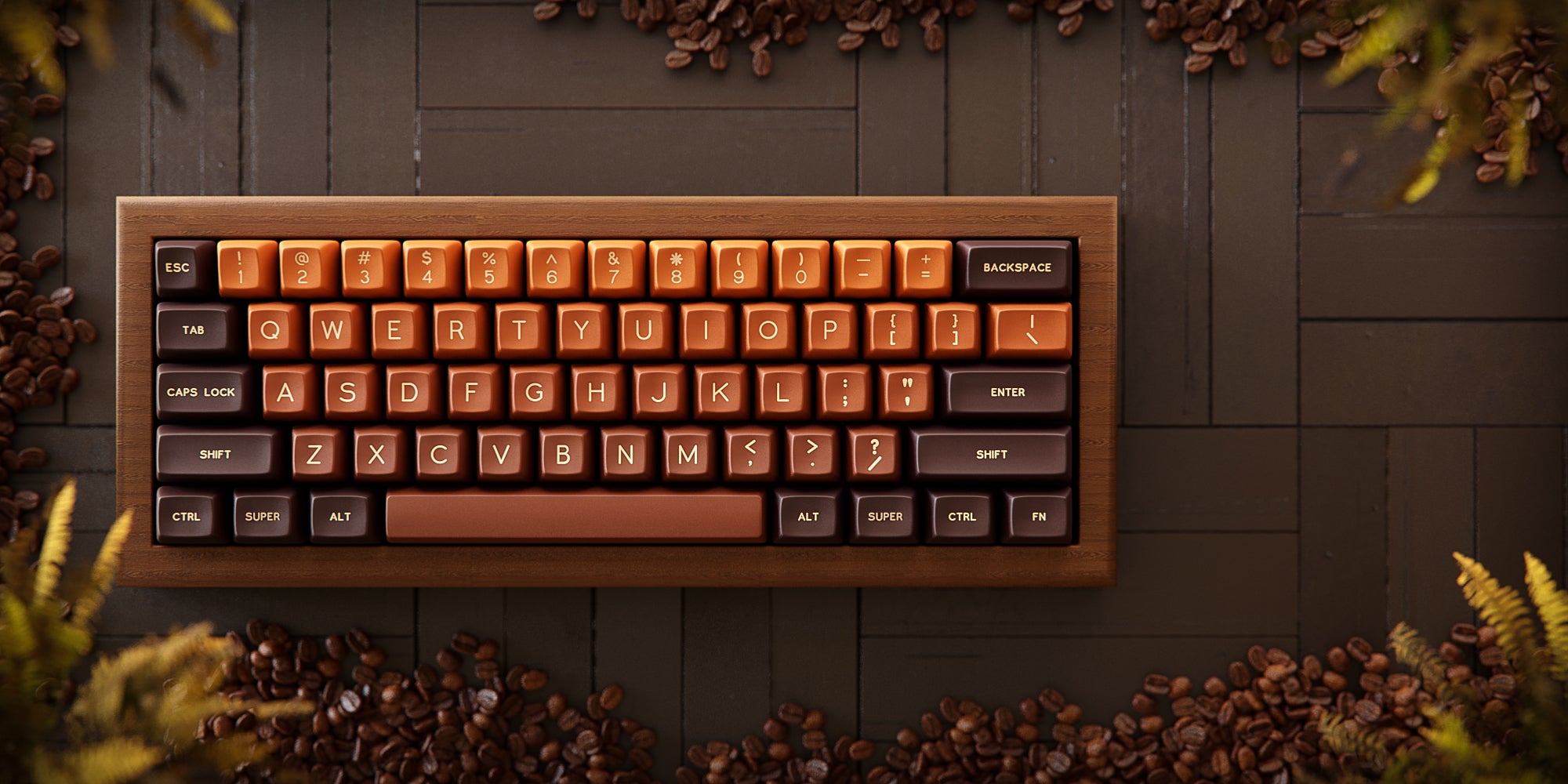 Apos Audio Kono Keycaps SA Espresso Keycap Set