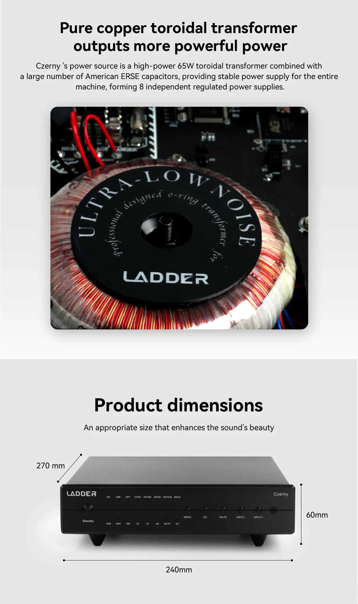 Apos Audio LADDER Headphone Amp LADDER Czerny R2R Desktop DAC