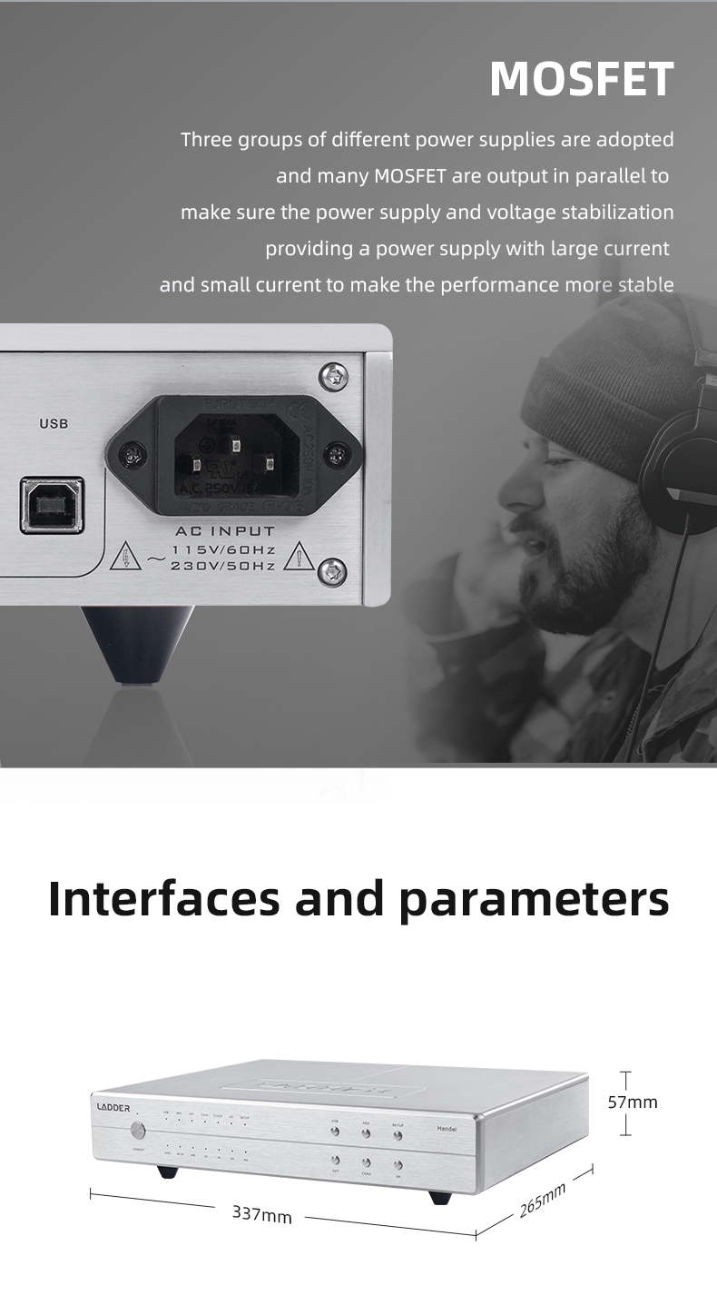 Apos Audio LADDER Headphone Amp LADDER Handel Desktop USB Interface