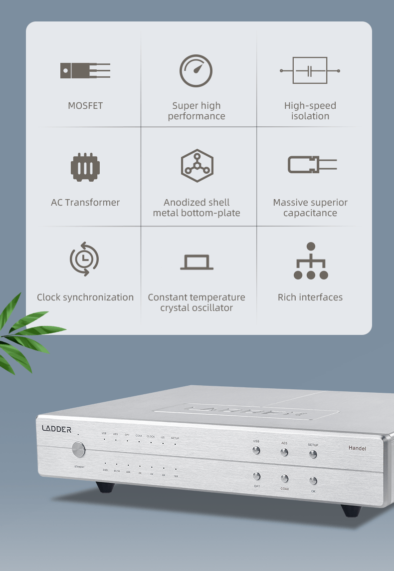 Apos Audio LADDER Headphone Amp LADDER Handel Desktop USB Interface