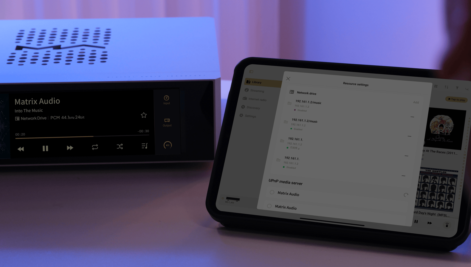 Apos Audio Matrix Audio Headphone DAC/Amp Matrix TT-1 Digital Transport