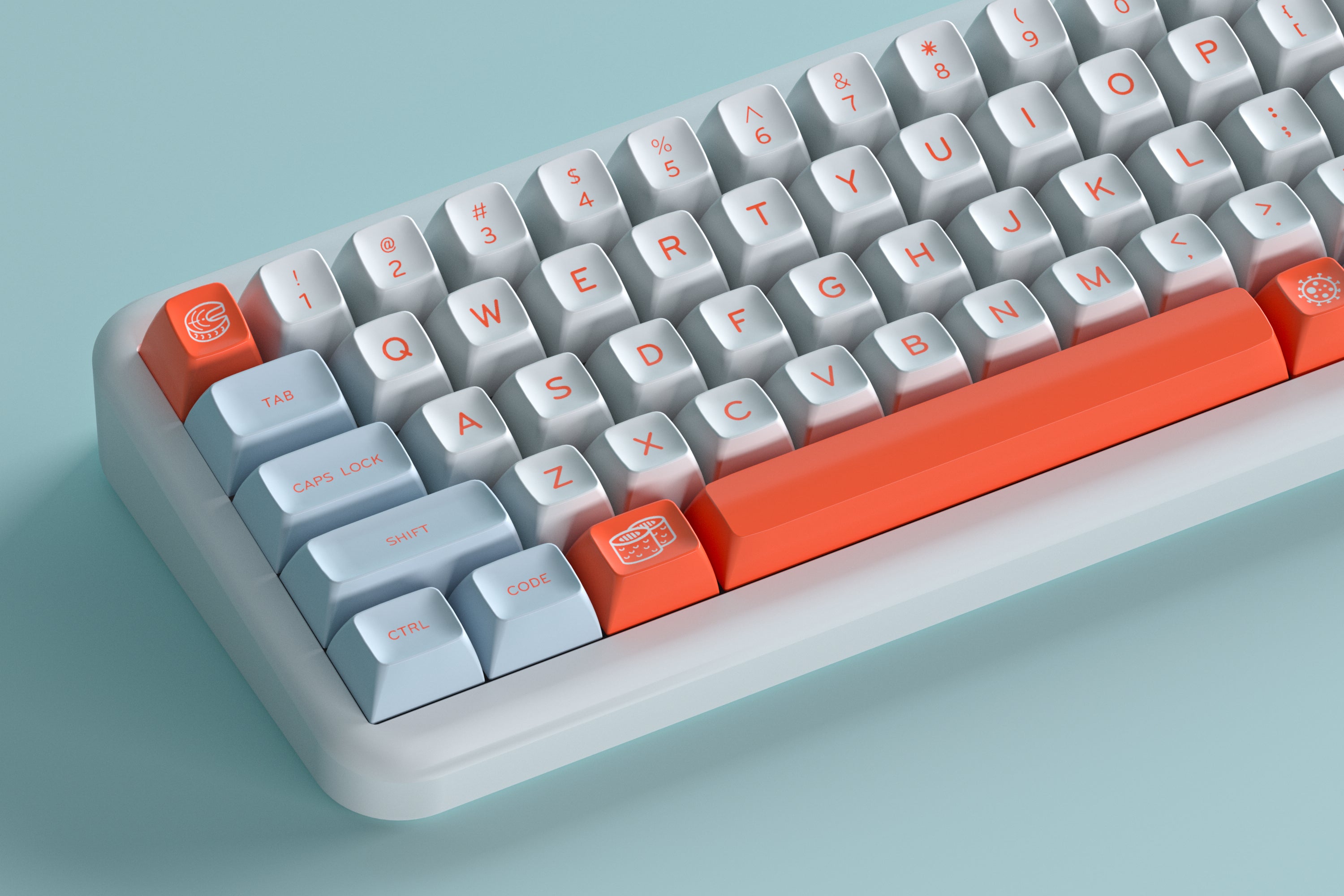 Apos Audio MelGeek Keycaps MelGeek MG Salmon Keycap Set