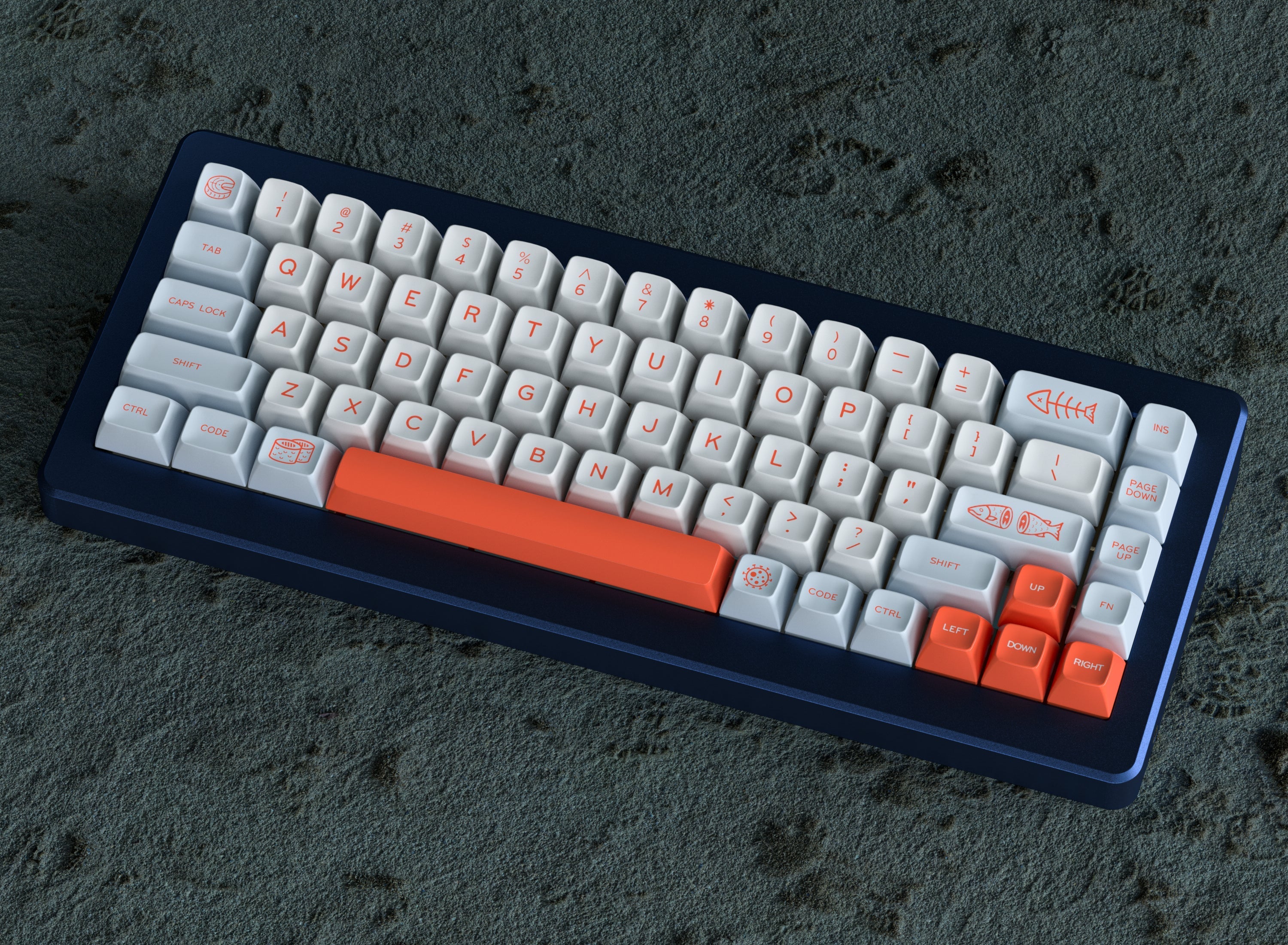 Apos Audio MelGeek Keycaps MelGeek MG Salmon Keycap Set