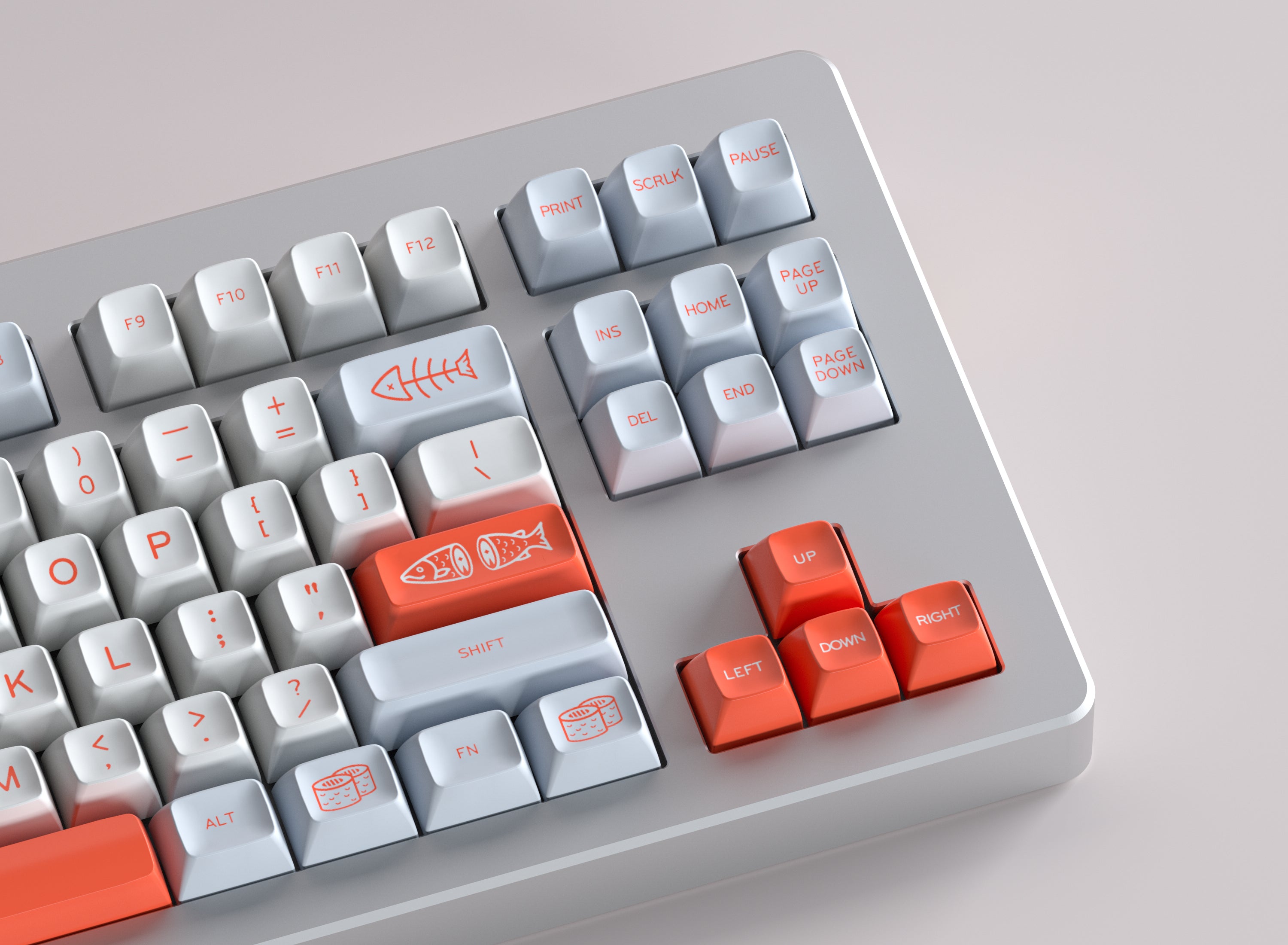 Apos Audio MelGeek Keycaps MelGeek MG Salmon Keycap Set