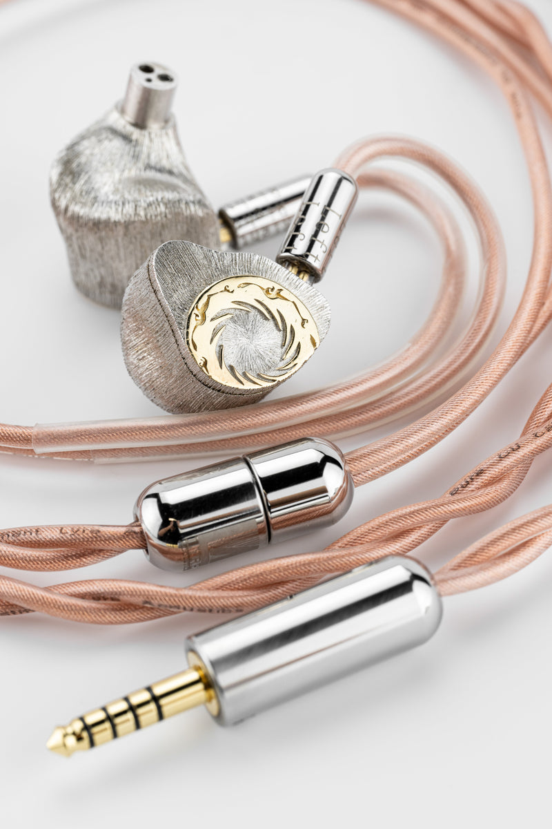 Apos Audio Moondrop Cable Moondrop x LYRE Acoustics Silver Pill Earphone Upgrade Cable