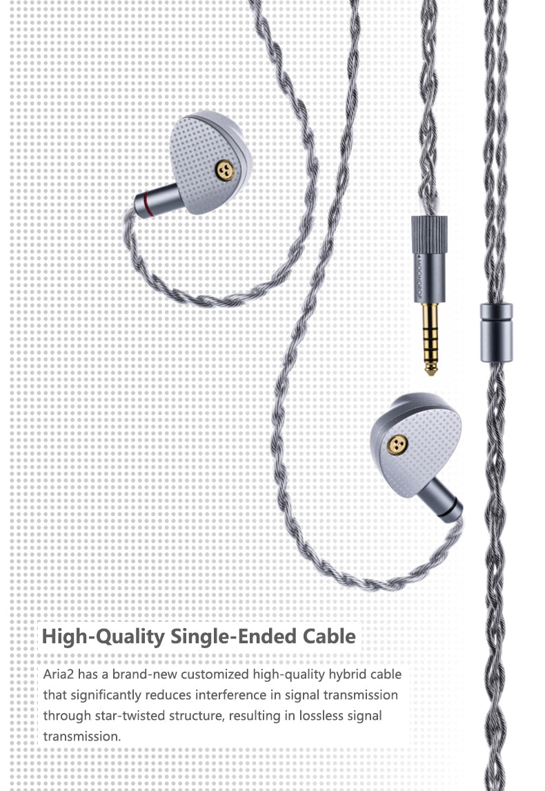 Apos Audio Moondrop Earphone / In-Ear Monitor (IEM) Moondrop Aria 2 IEMs (Apos Certified Refurbished)