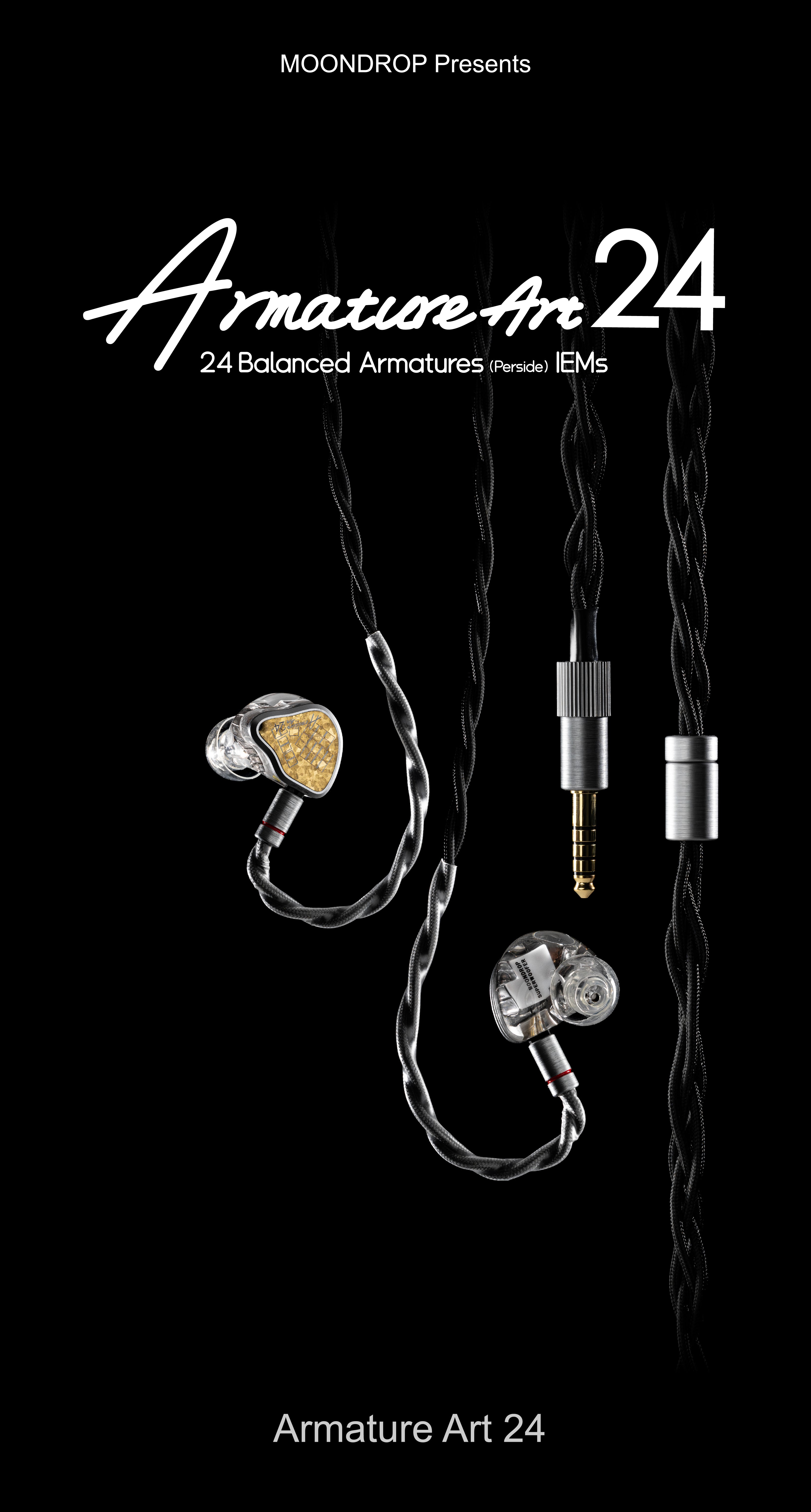 Apos Audio Moondrop Earphone / In-Ear Monitor (IEM) Moondrop Armature Art 24 IEMs
