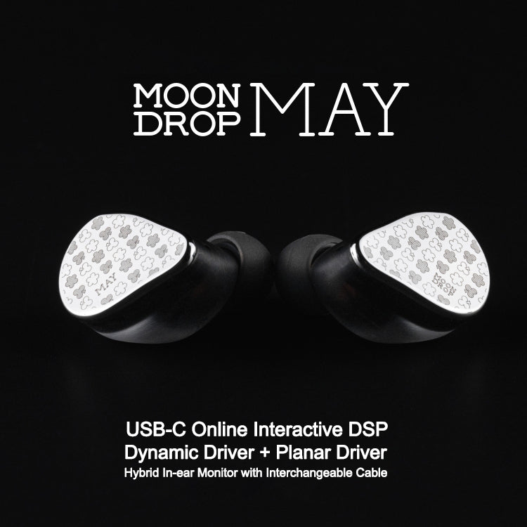 Apos Audio Moondrop Earphone / In-Ear Monitor (IEM) Moondrop May Dynamic Driver + Planar Magnetic Driver IEM (In-Ear Monitor)