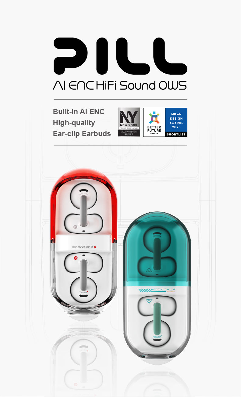 Apos Audio Moondrop Earphone / In-Ear Monitor (IEM) Moondrop Pill AI ENC HIFI Earbuds