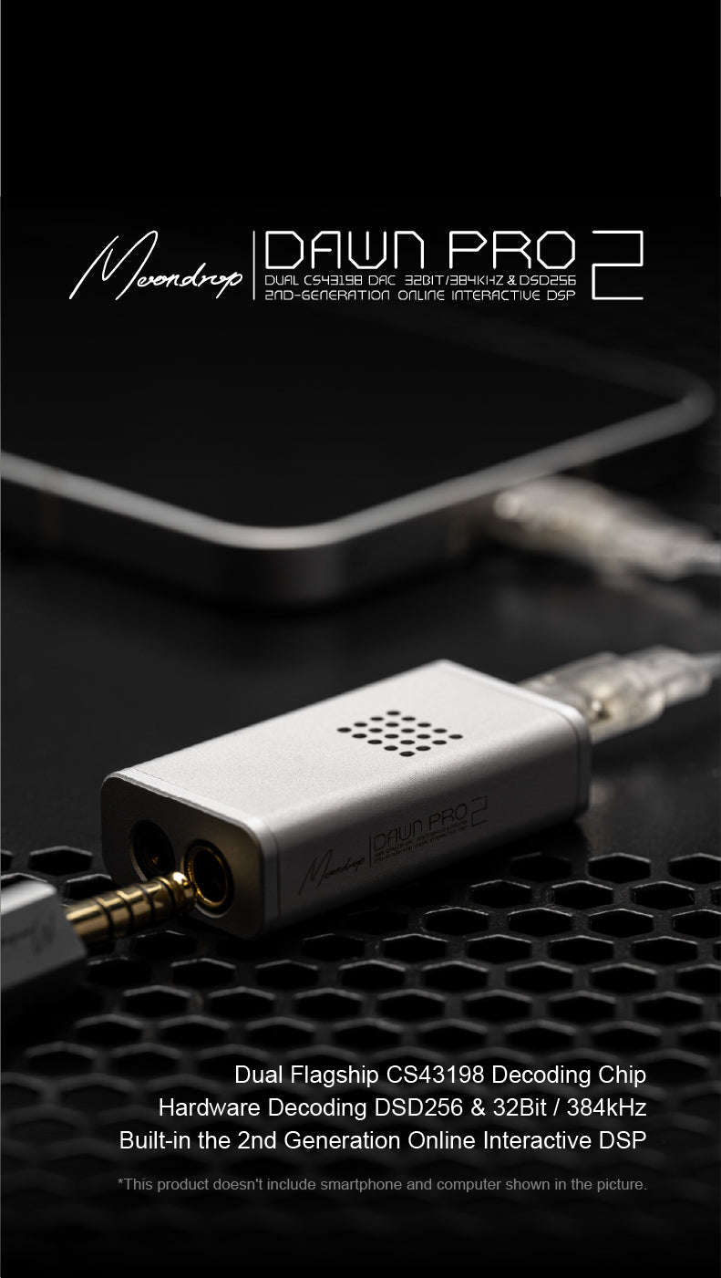 Apos Audio Moondrop Headphone DAC/Amp Moondrop Dawn Pro 2 Dual Portable DAC/Amp