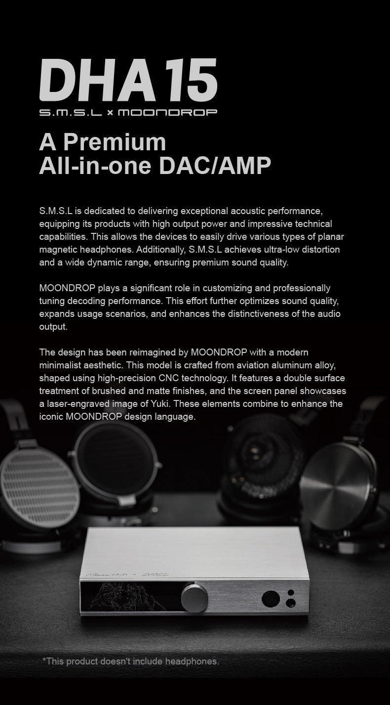 Apos Audio Moondrop Headphone DAC/Amp Moondrop DHA15 all-in-one DAC/AMP