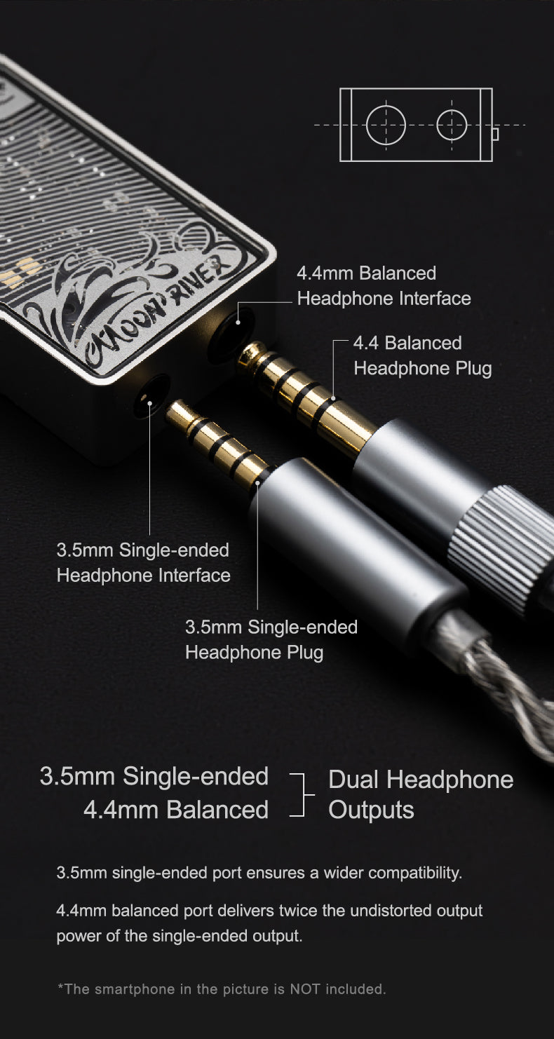 Apos Audio Moondrop Headphone DAC/Amp Moondrop Moonriver 3 Flagship Mini Portable DAC/Amp