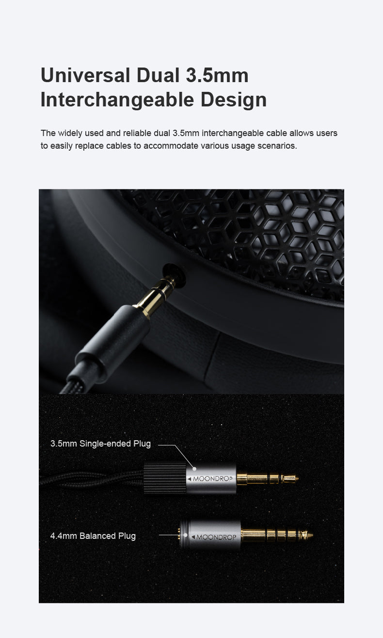 Apos Audio Moondrop Headphone Moondrop Horizon 50mm Dynamic Driver Open-Back Headphones