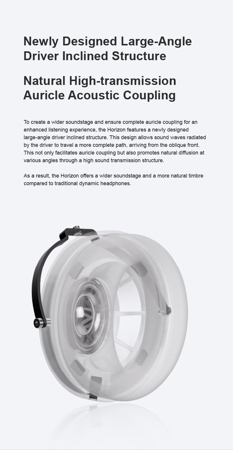 Apos Audio Moondrop Headphone Moondrop Horizon 50mm Dynamic Driver Open-Back Headphones