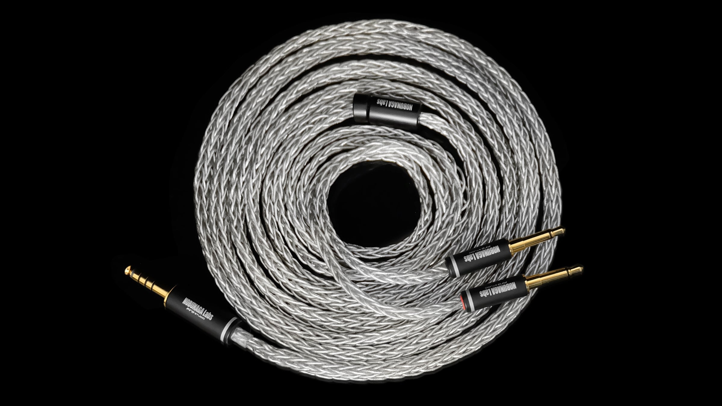 Apos Audio Nobunaga Cable NOBUNAGA Labs VISION Flagship palladium-plated 4N silver cable for Headphones