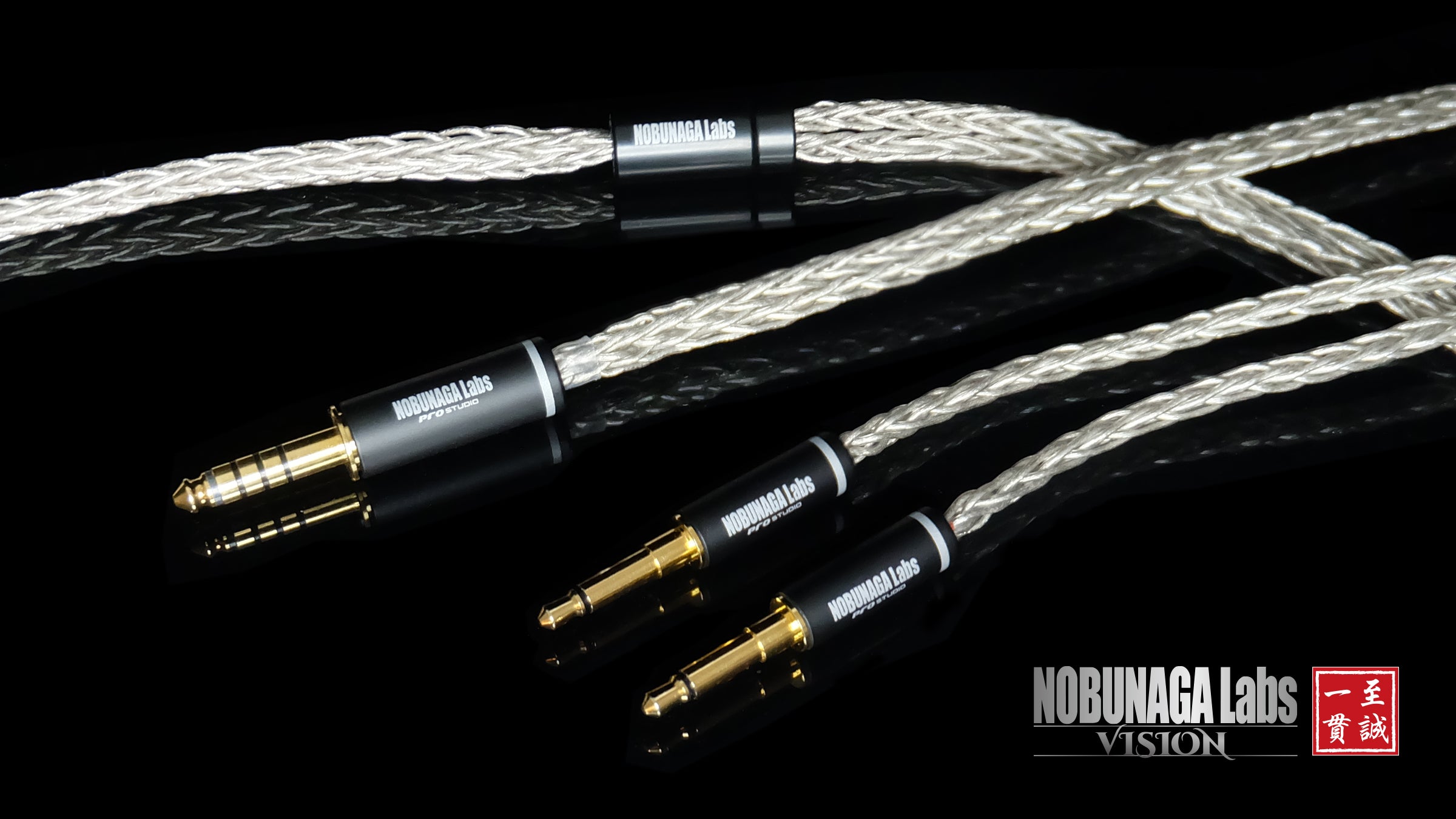 Apos Audio Nobunaga Cable NOBUNAGA Labs VISION Flagship palladium-plated 4N silver cable for Headphones