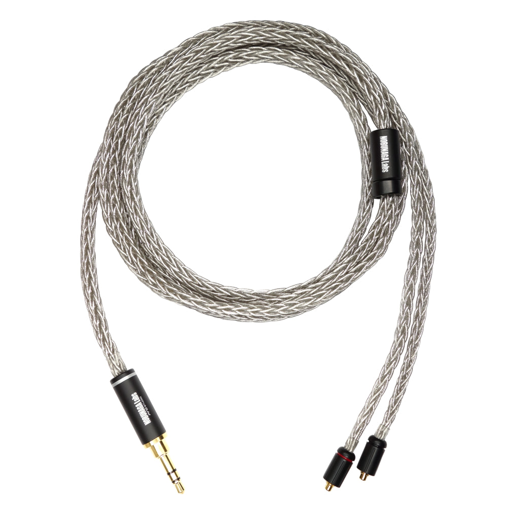 NOBUNAGA Labs VISION Flagship palladium-plated 4N silver cable for IEM