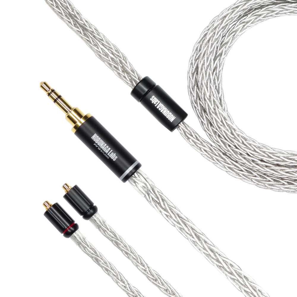 nobu3545  NOBUNAGA Labs VISION Flagship palladium-plated 4N silver cable for IEM