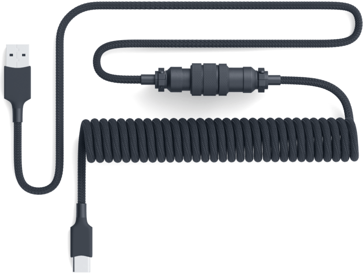Apos Audio Pwnage Cable Aviator Coiled USB C Cable black premium