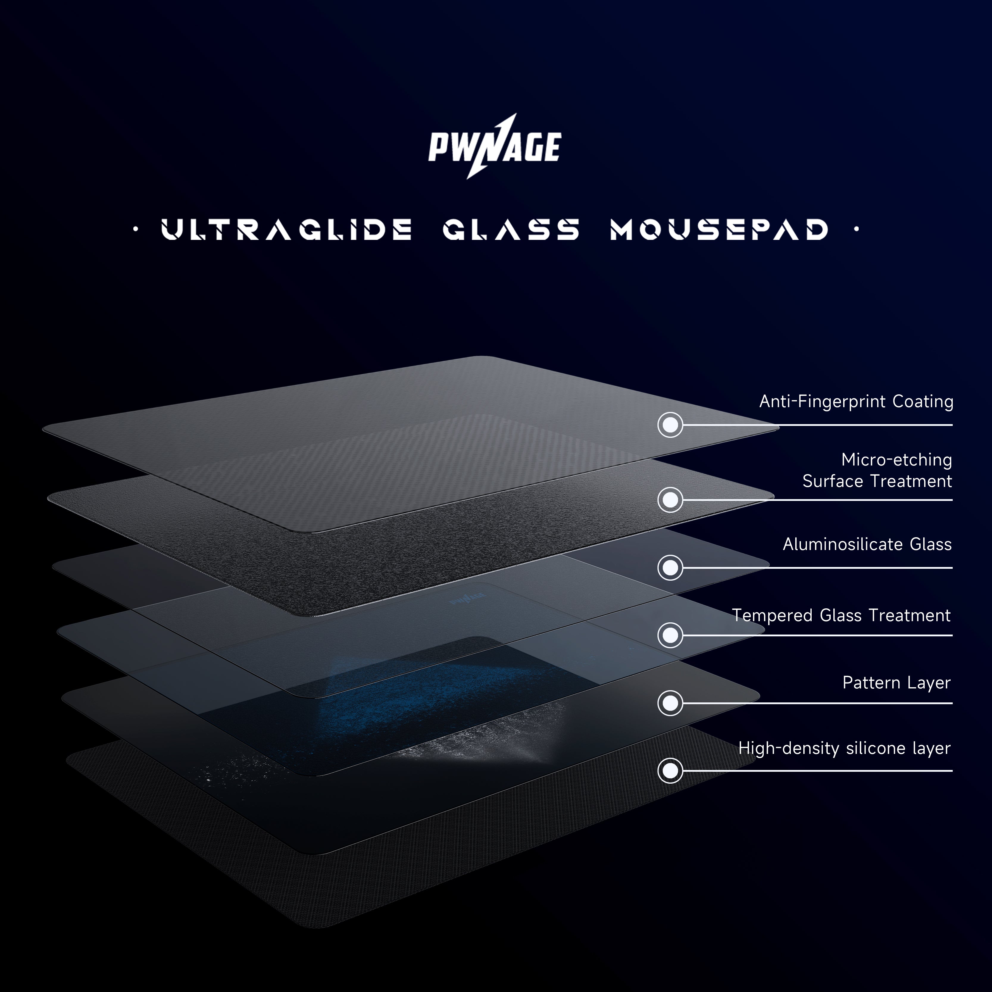 Apos Audio Pwnage Mouse Pad Pwnage Ultra Glide Pyramid Glasspad