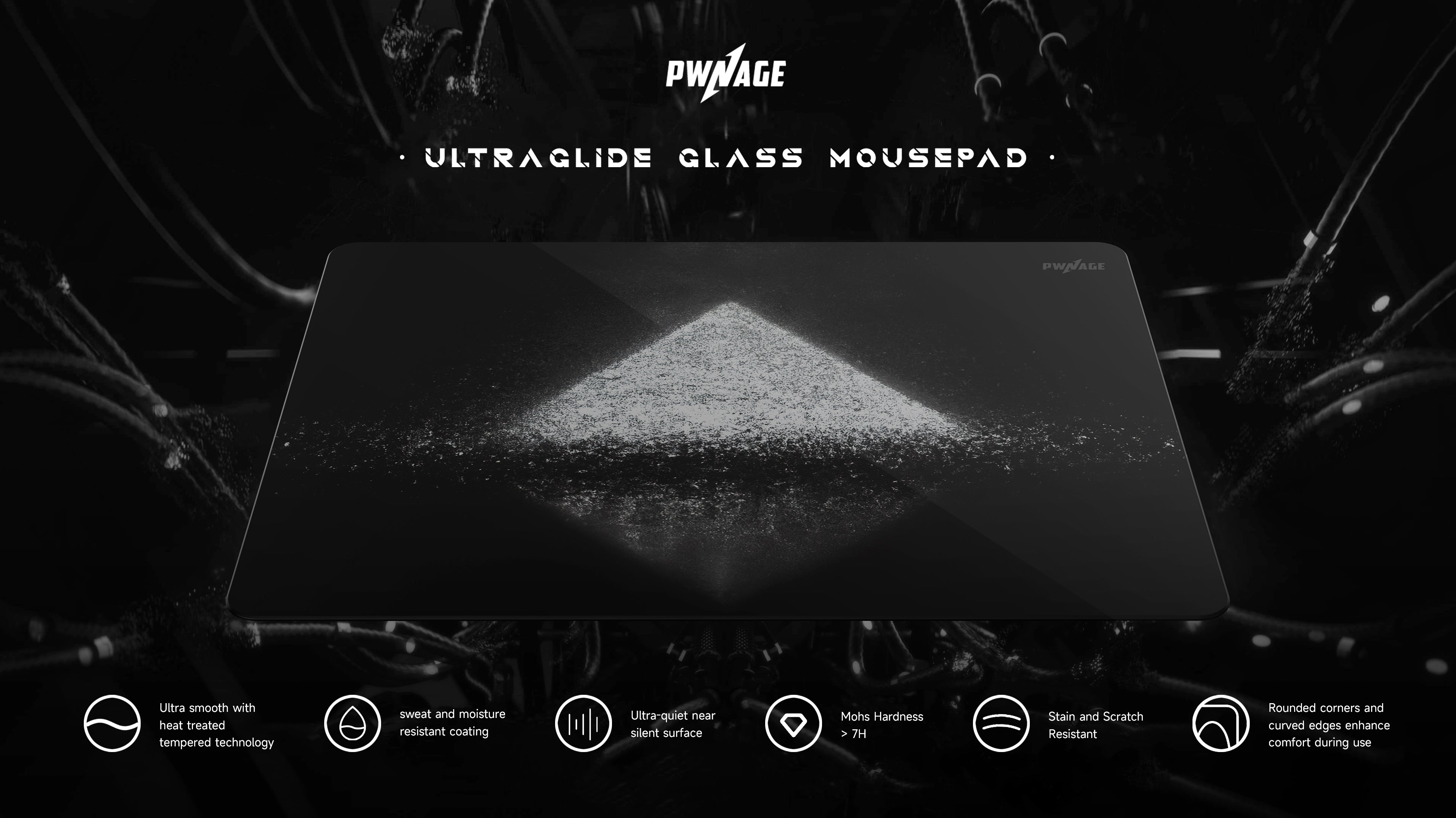 Apos Audio Pwnage Mouse Pad Pwnage Ultra Glide Pyramid Glasspad