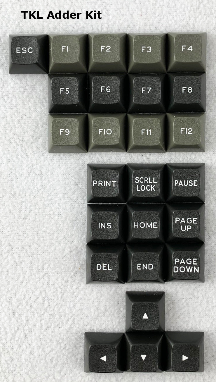 Apos Audio Signature Plastics Keycaps DSA Dolch Keycap Set 80% TKL Modifiers