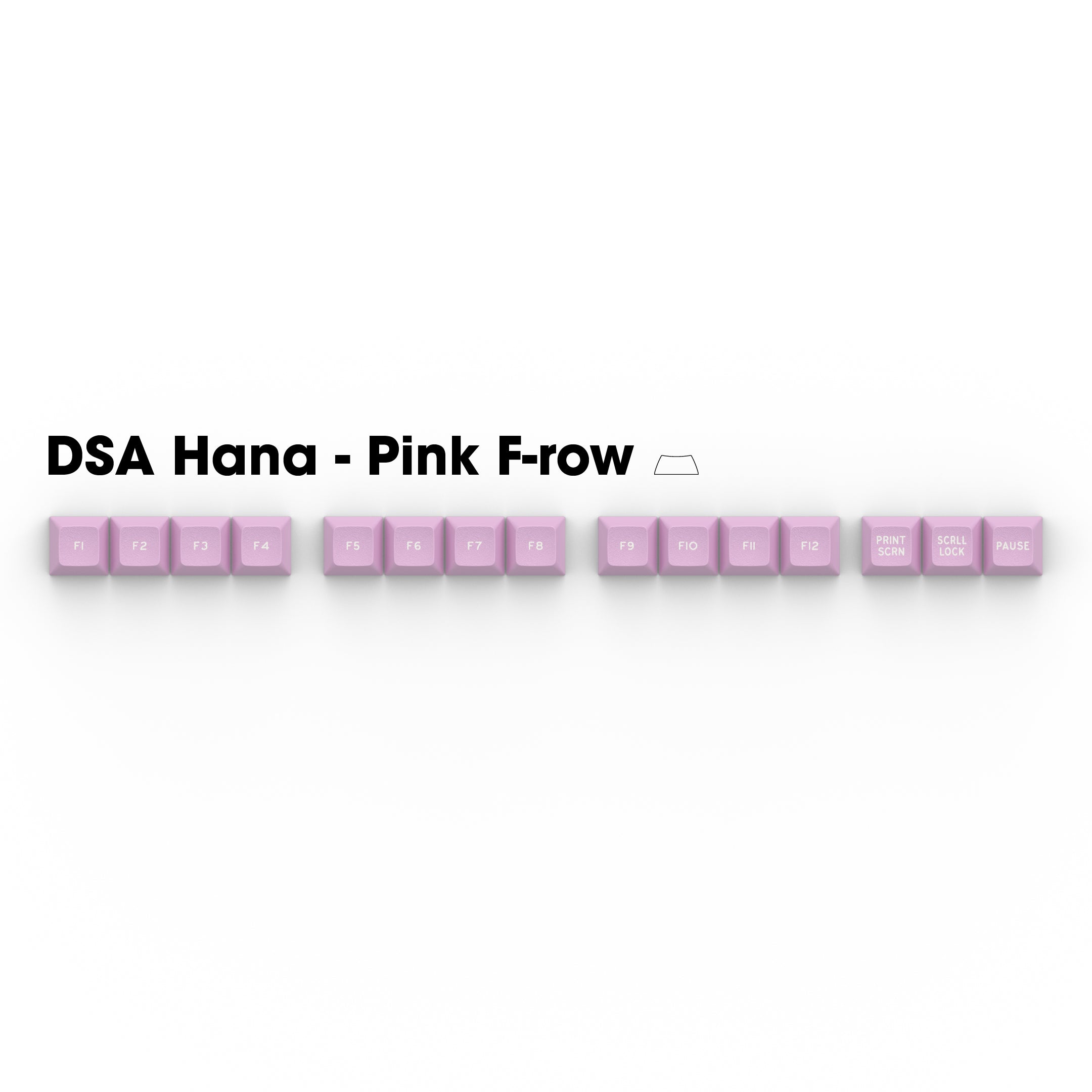 Apos Audio Signature Plastics Keycaps DSA Hana Keycap Set Pink F-Row