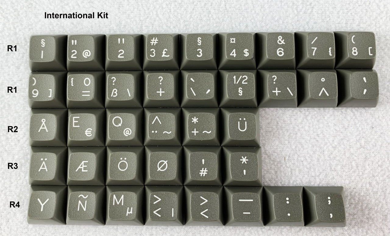 Apos Audio Signature Plastics Keycaps DSS Dolch Keycap Set International
