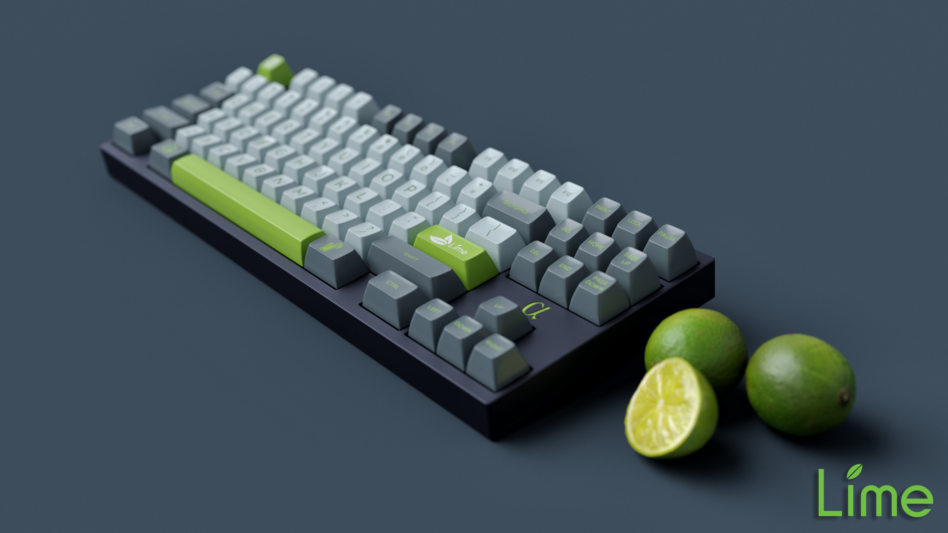 Apos Audio Signature Plastics Keycaps SA Lime Keycap Set