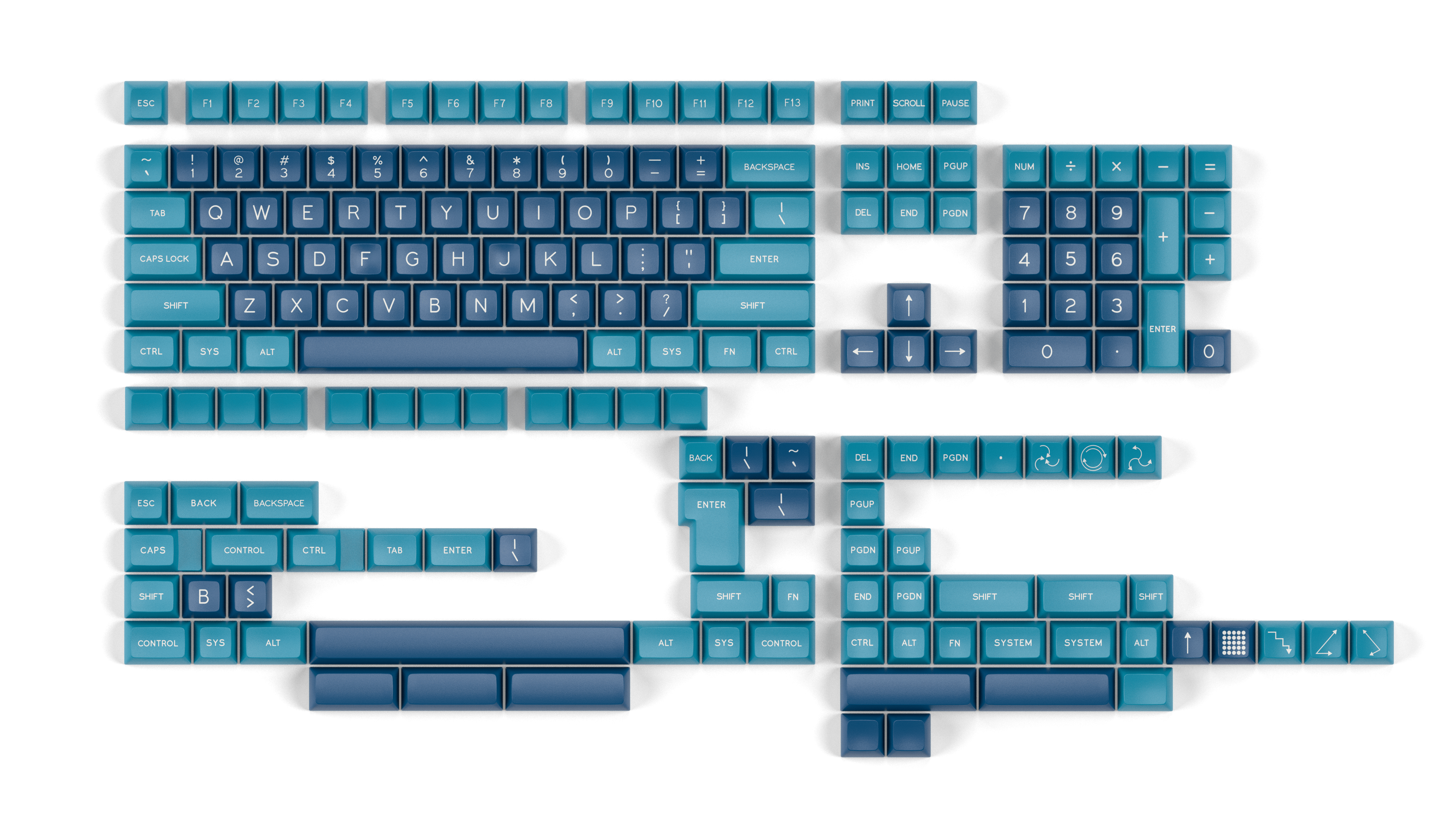 Apos Audio Signature Plastics Keycaps SA Macrodata Refinement (R2) Keycap Set Full Keycap Set