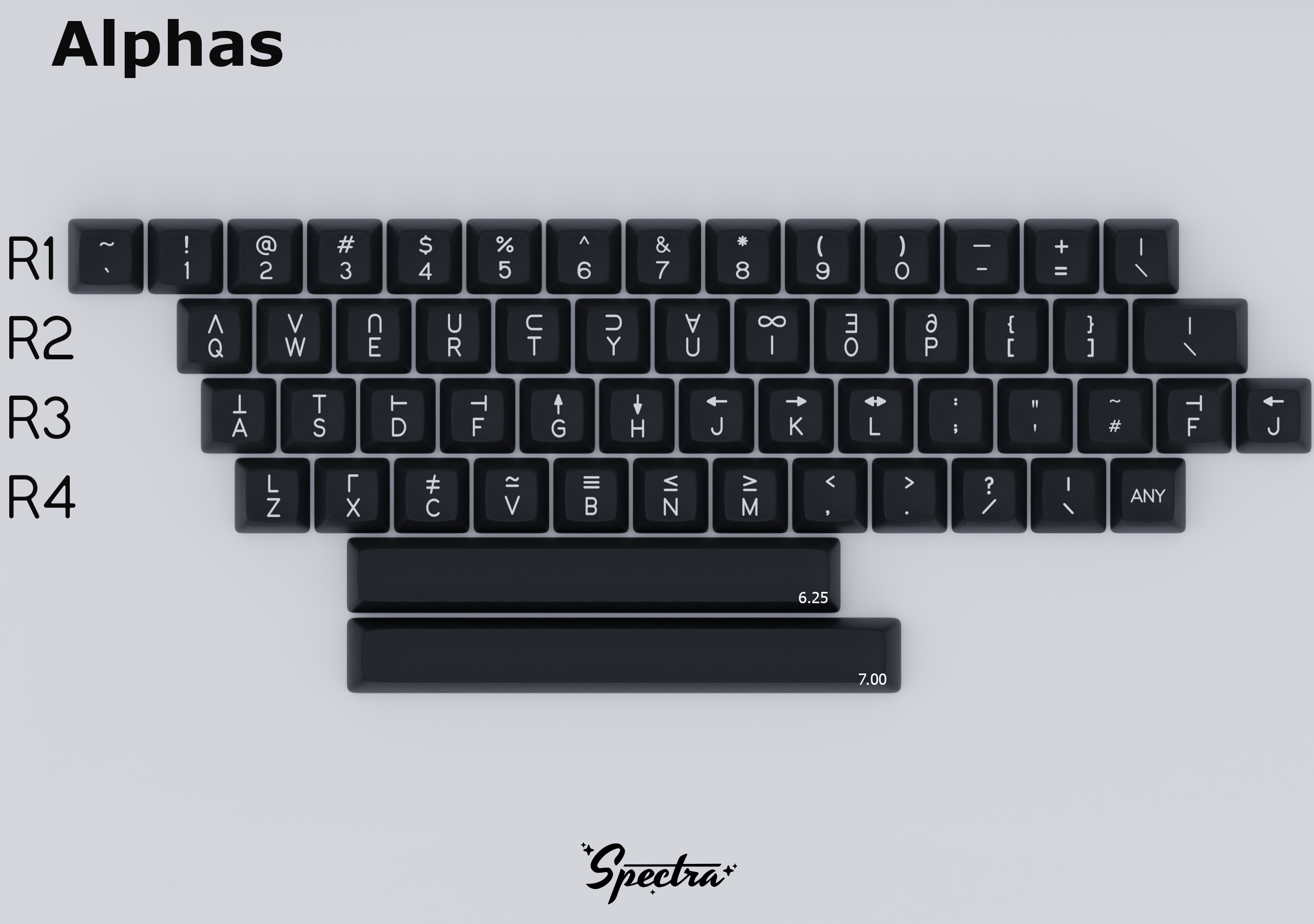 Apos Audio Signature Plastics Keycaps SA Spectra Keycap Set