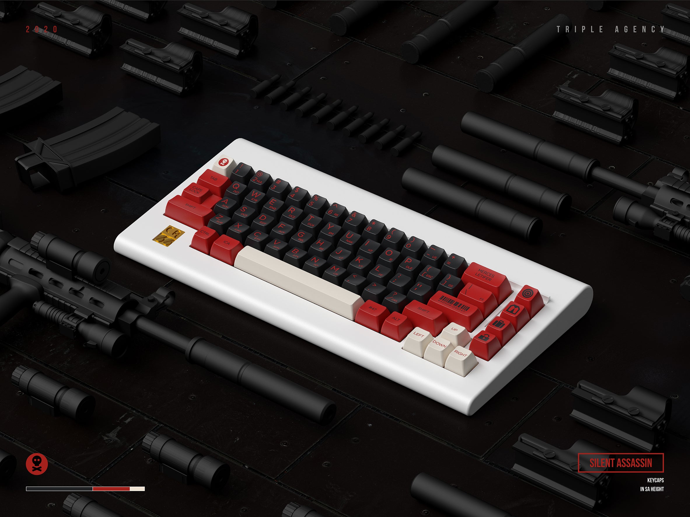 Apos Audio Signature Plastics Keycaps SP SA Silent Assassin Keycap Set