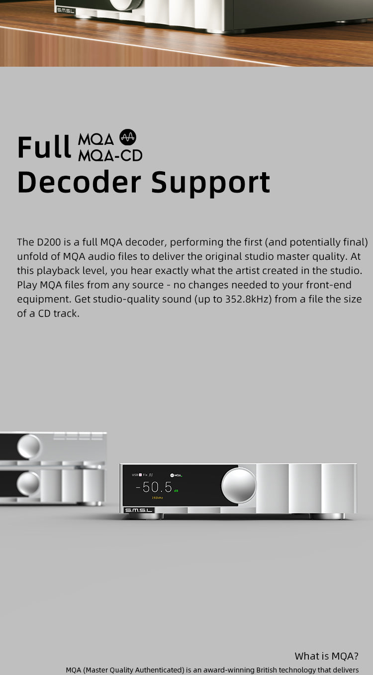 Apos Audio SMSL CD Players & Recorders SMSL D200 Desktop DAC and Pre-Amp
