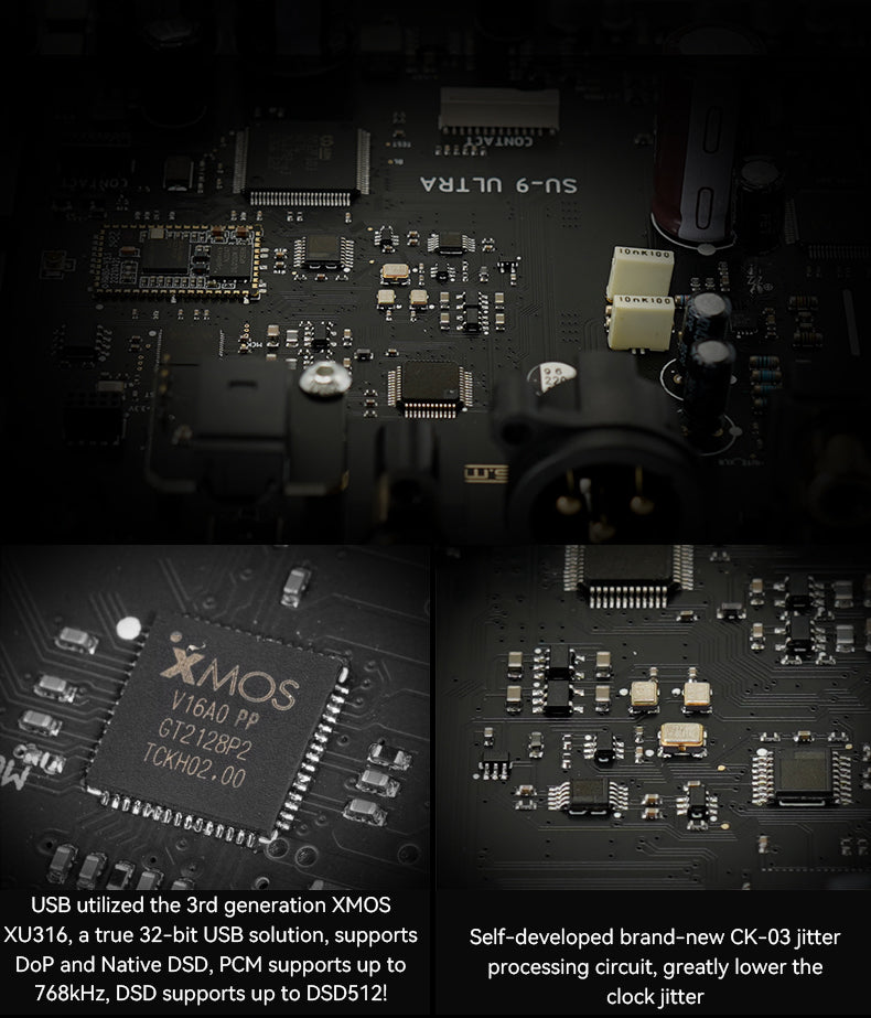 Apos Audio SMSL DAC (Digital-to-Analog Converter) SMSL SU-9 Ultera MQA High-Performance DAC