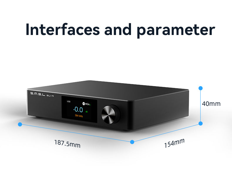 Apos Audio SMSL DAC (Digital-to-Analog Converter) SMSL SU-9 Ultera MQA High-Performance DAC