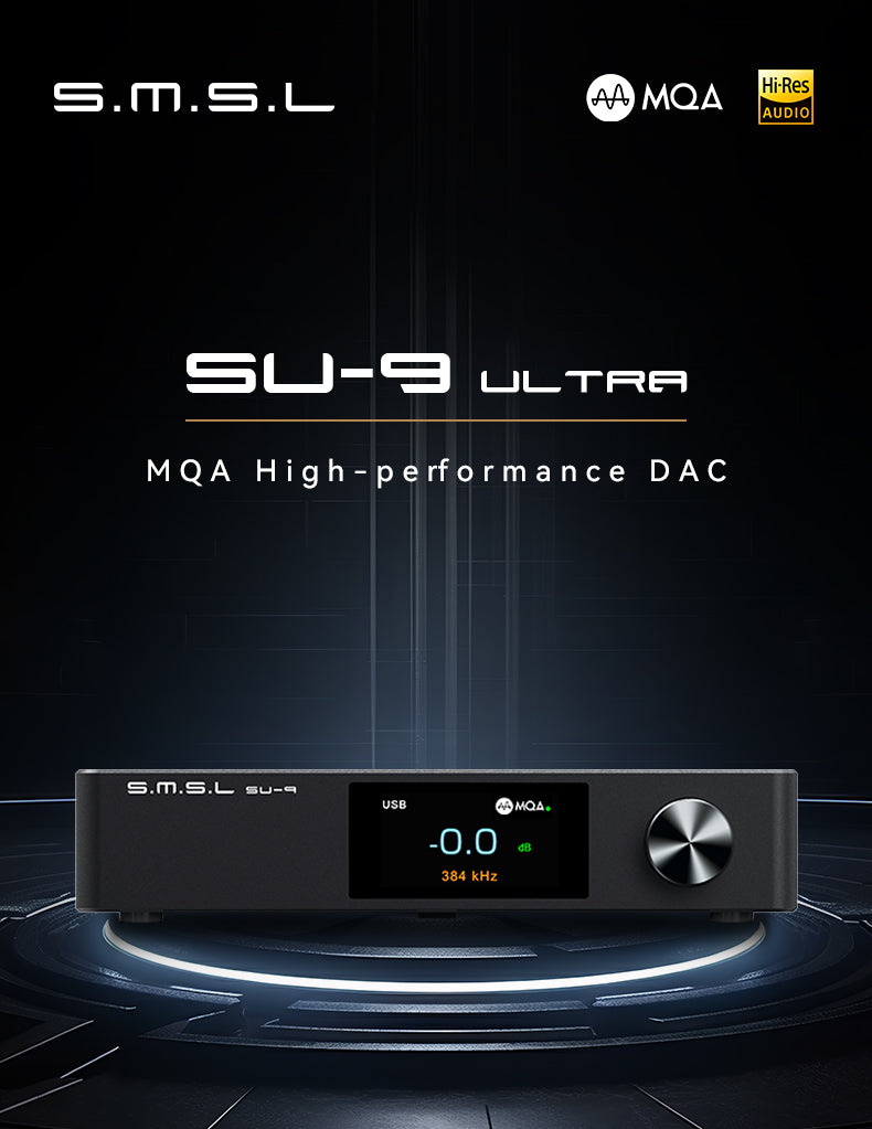 Apos Audio SMSL DAC (Digital-to-Analog Converter) SMSL SU-9 Ultera MQA High-Performance DAC