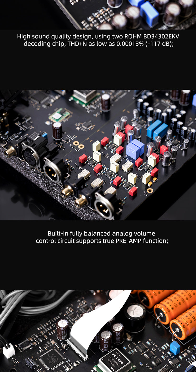 SMSL VMV D3R Flagship Desktop DAC (Digital-to-Analog Converter)
