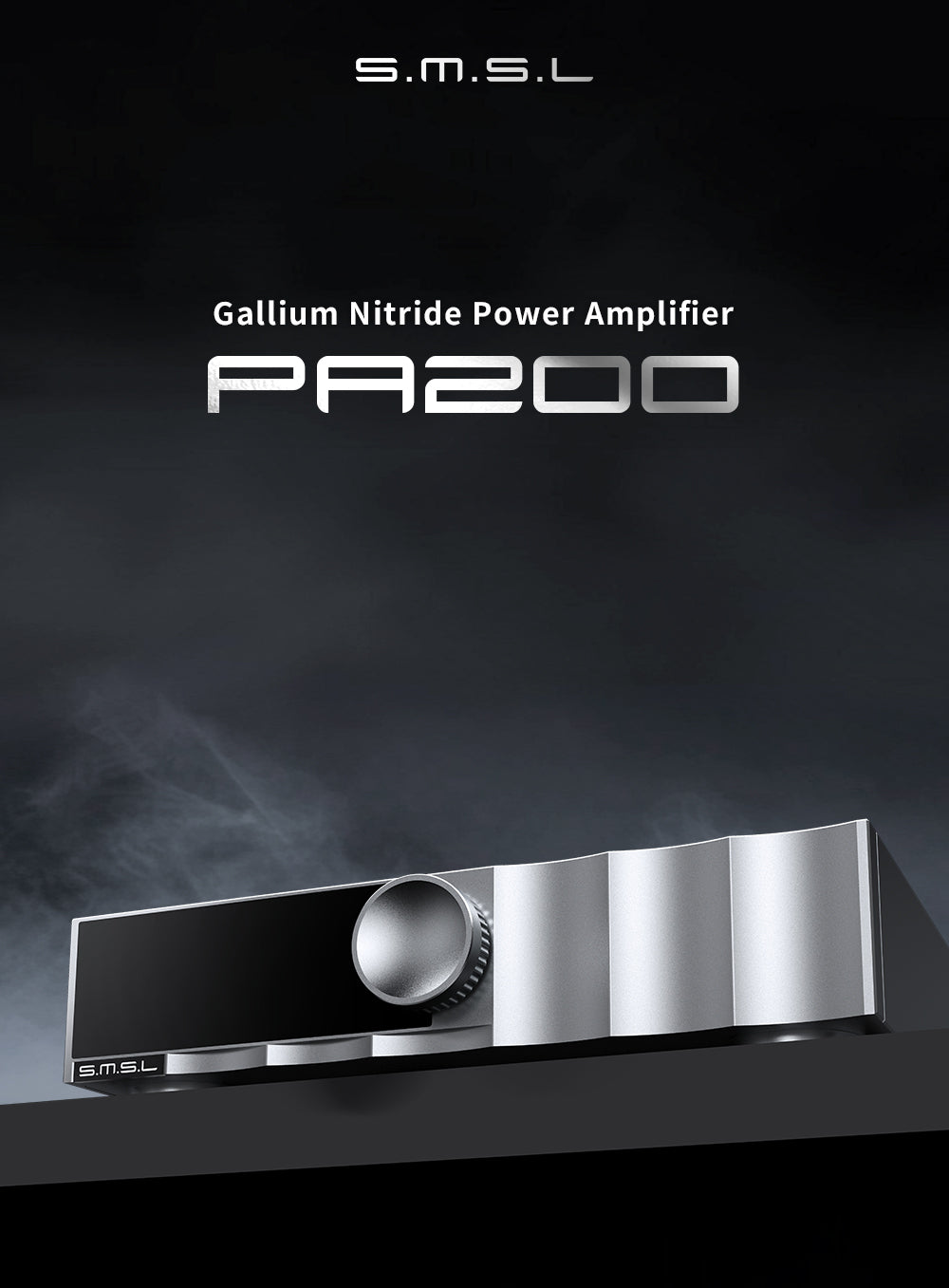 Apos Audio SMSL Headphone Amp SMSL PA200 Gallium Nitride Power Amplifier