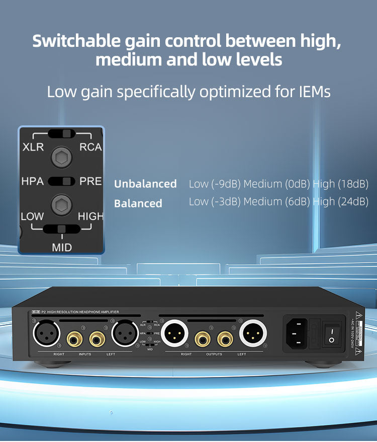 Apos Audio SMSL Headphone Amp VMV P2 High Resolution Desktop Headphone Amp