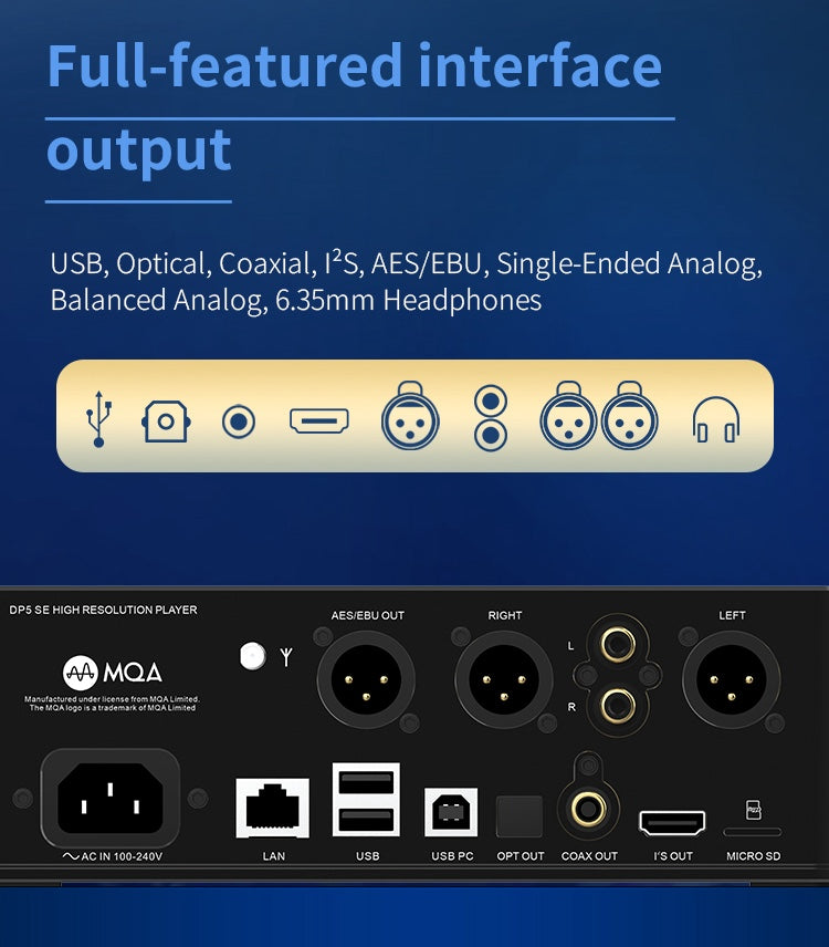 Apos Audio SMSL Headphone DAC/Amp SMSL DP5se HIFI Network Music Player