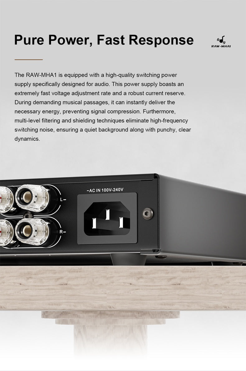 Apos Audio SMSL Power Amp SMSL RAW-MHA1 Professional Digital High Power Amplifier