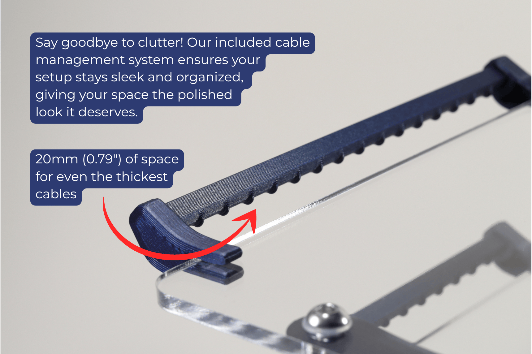 Apos Audio Sound Solver Audio Rack Sound Solver Medium Desktop Audio Rack | Internal Brackets | Acrylic Shelves