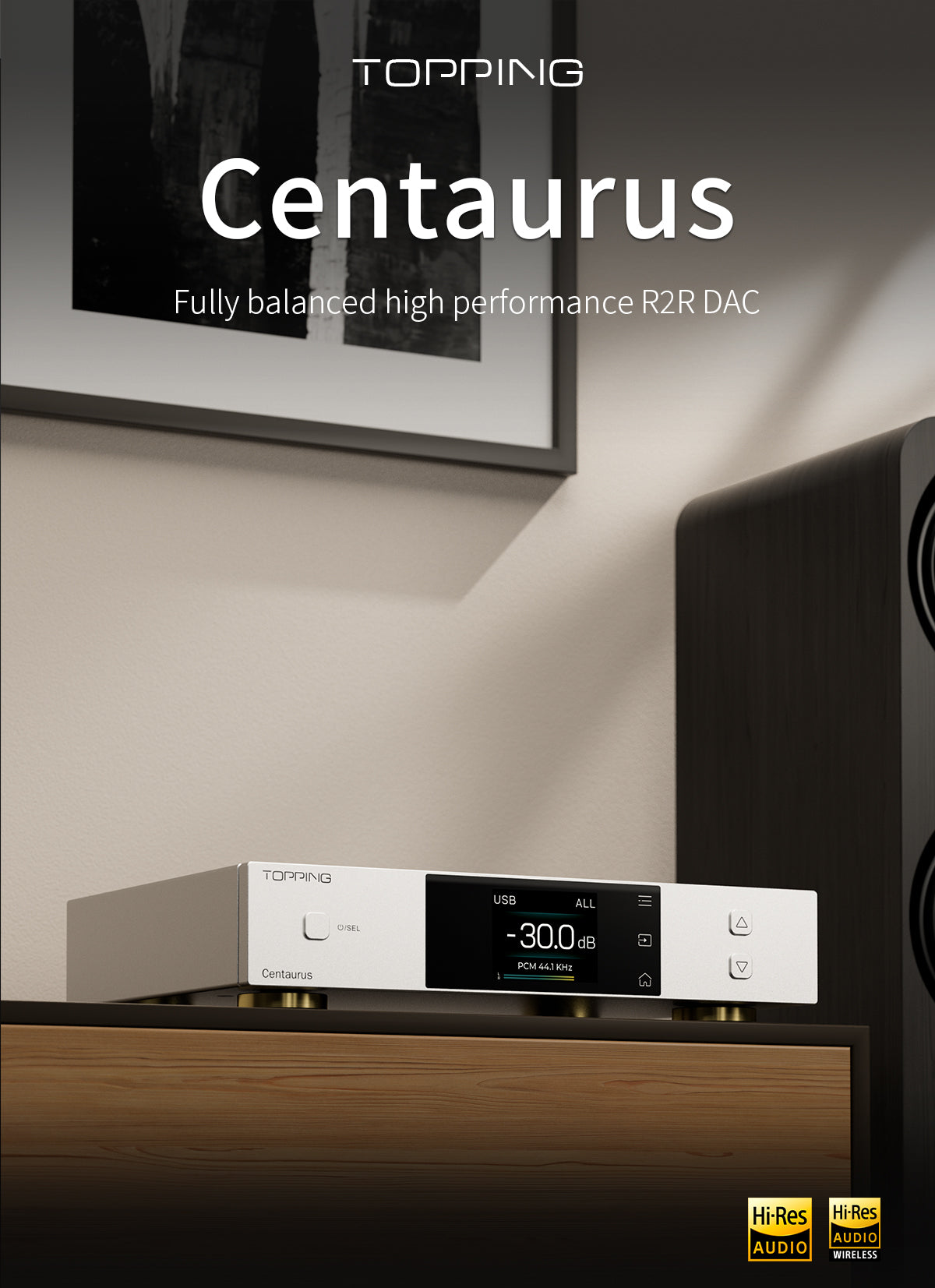 Apos Audio TOPPING DAC (Digital-to-Analog Converter) TOPPING Centaurus Fully-balanced R2R DAC