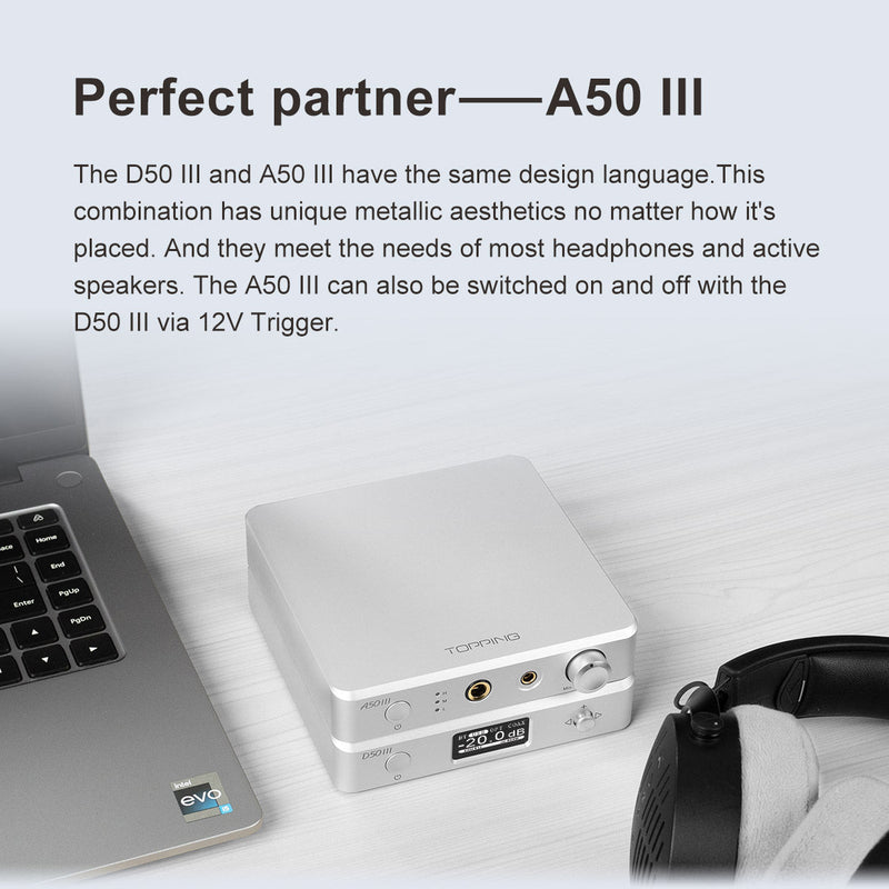 Apos Audio TOPPING DAC (Digital-to-Analog Converter) TOPPING D50 III Desktop DAC