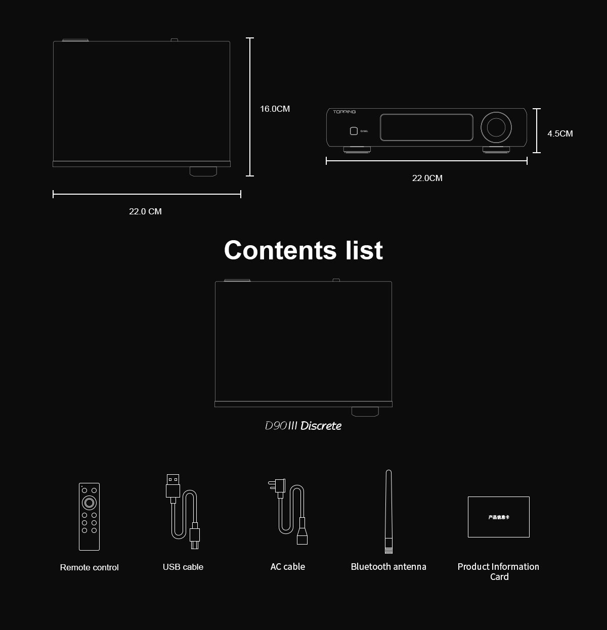 Apos Audio TOPPING DAC (Digital-to-Analog Converter) TOPPING D90 III Discrete 1-bit Fully-balanced Desktop DAC