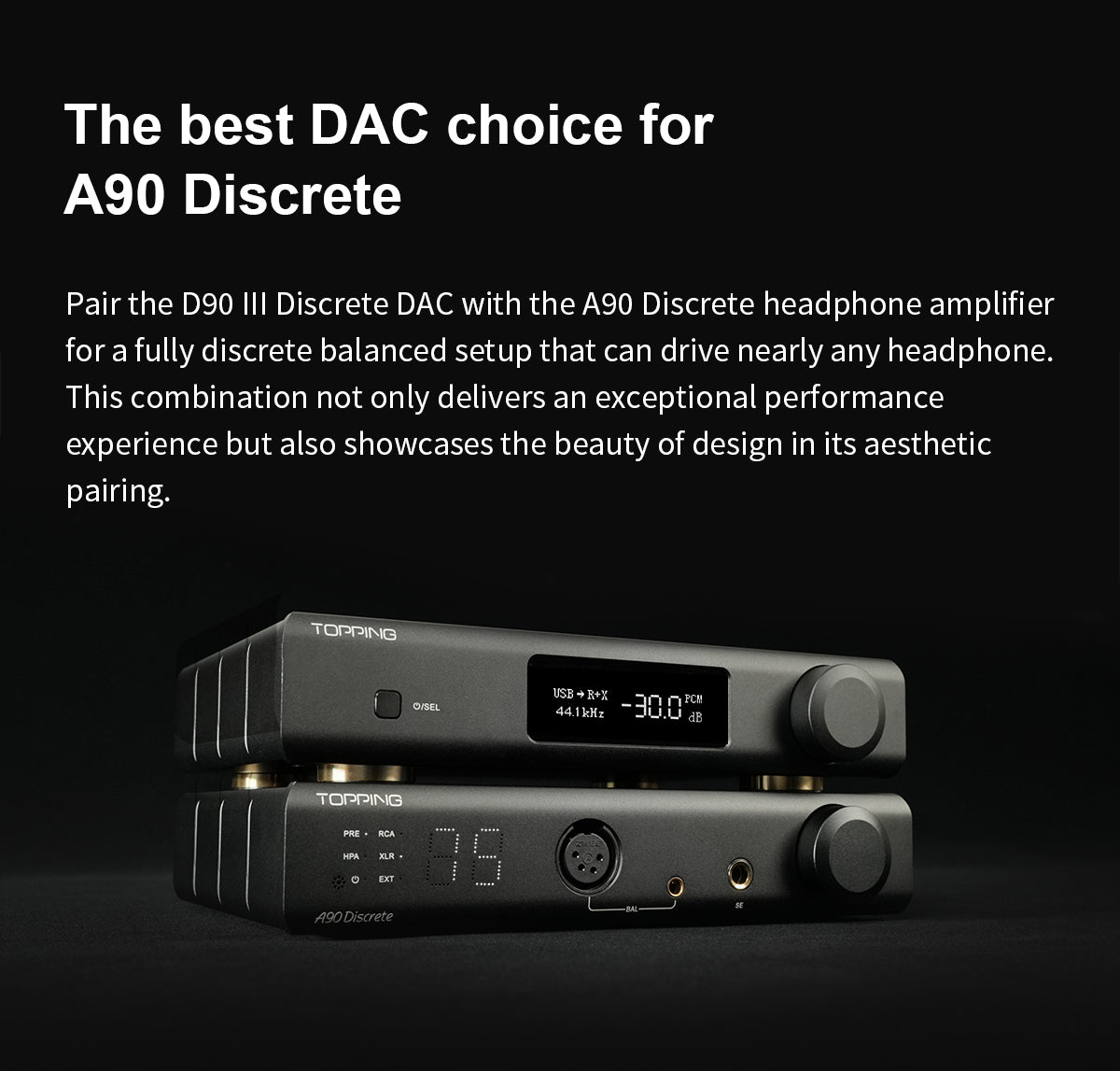 Apos Audio TOPPING DAC (Digital-to-Analog Converter) TOPPING D90 III Discrete 1-bit Fully-balanced Desktop DAC