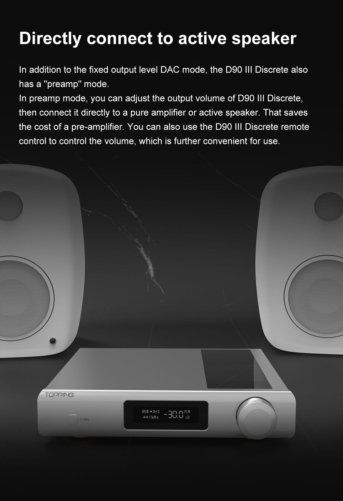 Apos Audio TOPPING DAC (Digital-to-Analog Converter) TOPPING D90 III Discrete 1-bit Fully-balanced Desktop DAC