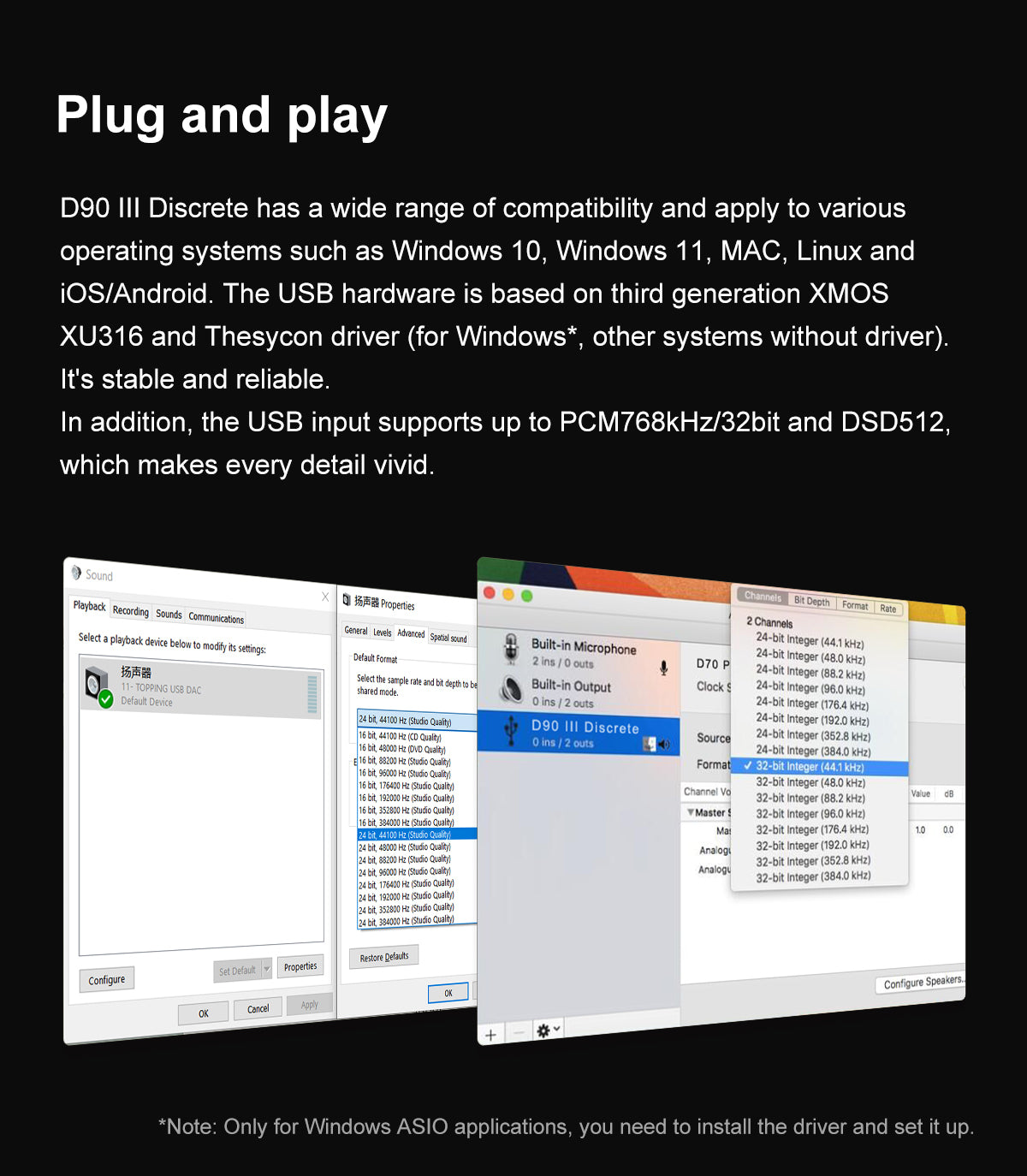 Apos Audio TOPPING DAC (Digital-to-Analog Converter) TOPPING D90 III Discrete 1-bit Fully-balanced Desktop DAC